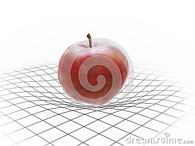 Apple bending spacetime