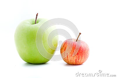 Green+Apple+Varieties Apple varieties with a large fresh green apple and small red apple ...
