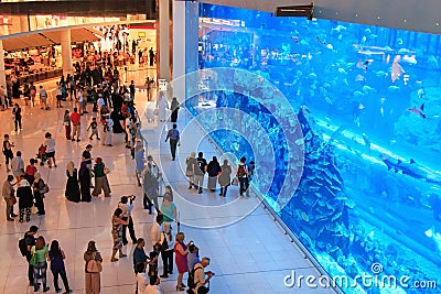 Aquarium in Dubai Mall, world s largest shopping mall