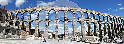 Aqueduct at Segovia Spain
