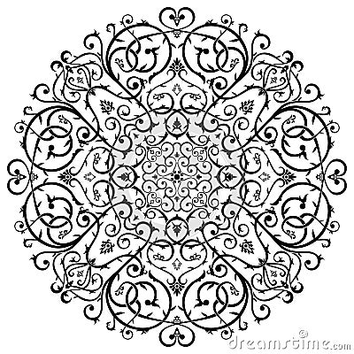 Batik Circle Pattern | arabic batik circle floral pattern ornament stock Batik Circle Pattern | arabic batik circle floral pattern ornament stock