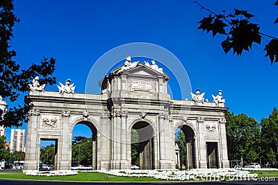 Arch of Triumph in Madrid, Spain