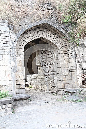 Arched stone Gate of Ausa Fort