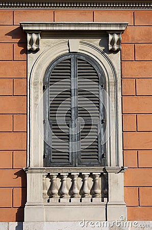Arched window in Rome