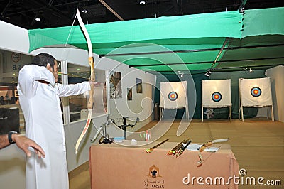 Archery Practice point at Abu Dhabi International Hunting and Equestrian Exhibition 2013