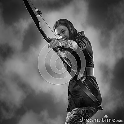 Archery woman