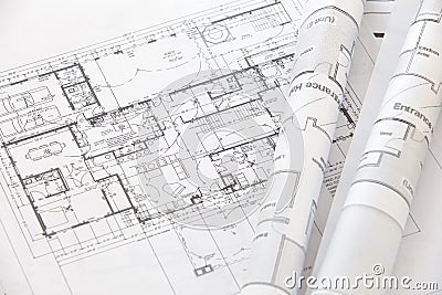 Architect rolls and plans