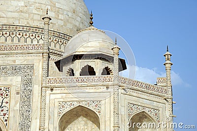 Architectural detail. Taj Mahal, India.