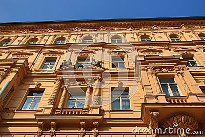 The architecture of the old houses, Old Town, Prague, Czech Republic