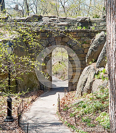 Archway in Central Park, New York