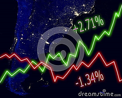 Argentina Map Stock Market