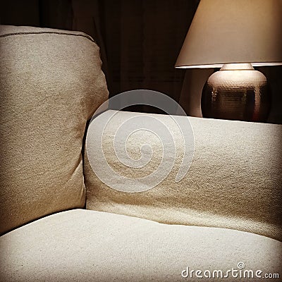 Armchair and cozy lamp