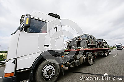 Armored car tiger transportation