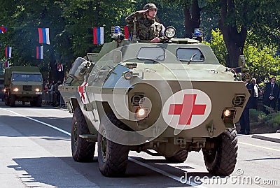 Armored medical vehicle