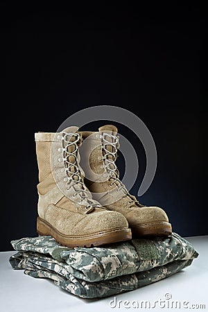 Army Combat Boots - Uniform Angle