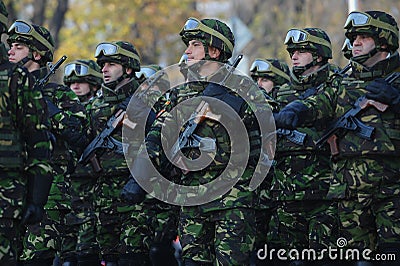 Army troops