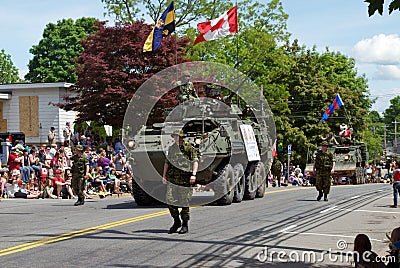Army Vehicle in the Parade