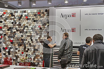 ARPA Italian furniture company booth