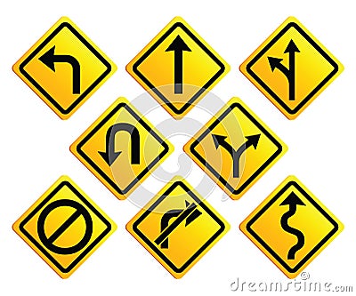 Arrows Road Signs