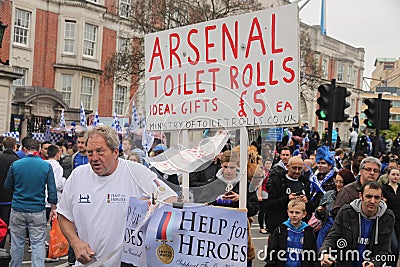 Arsenal toilet rolls
