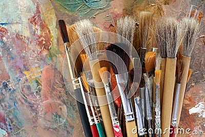 Art brushes & palette