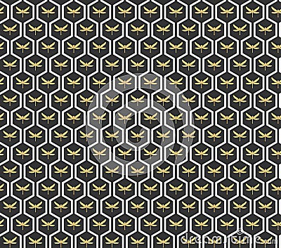 Art Deco seamless vintage wallpaper pattern