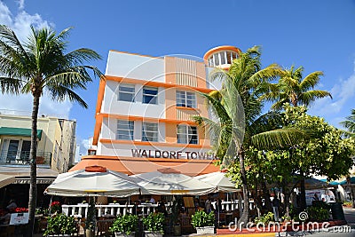 Art Deco Style Waldorf Towers in Miami Beach