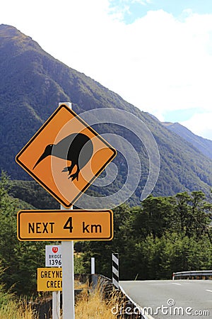 New Zealand Kiwi sign