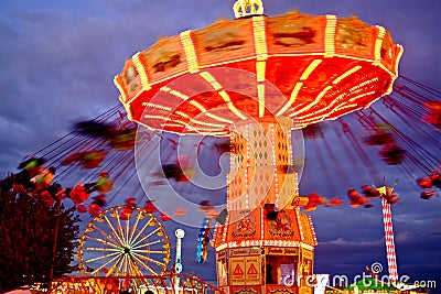 Artistic Carnival Ride Scene