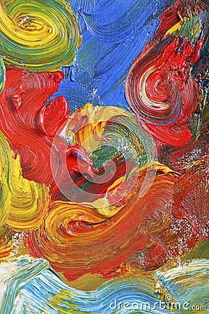 Artists abstract oil painting