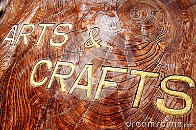 Arts and crafts inscription