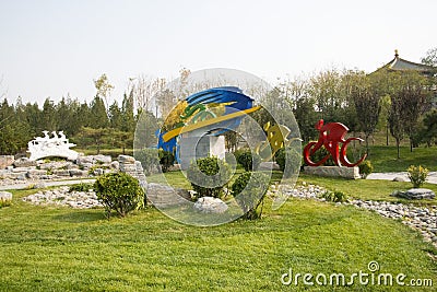 In Asia, Beijing, China, Expo Garden, architecture, landscape