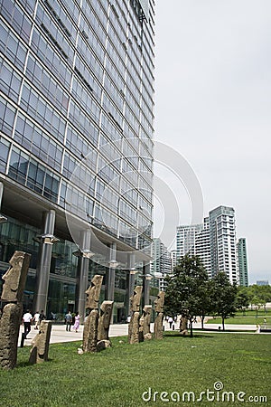 Asia, China, Beijing, CBD Central Business District, international city business complex, modern architecture