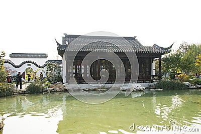In Asia, China, Beijing, Garden Expo Park, the antique building, south of the Yangtze River