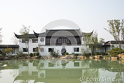 In Asia, China, Beijing, Garden Expo Park, the antique building, south of the Yangtze River