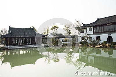 In Asia, China, Beijing, Garden Expo Park, the antique building, south of the Yangtze River