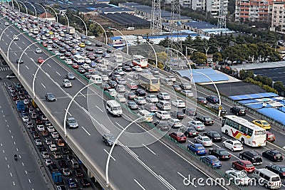 Asia traffic jam