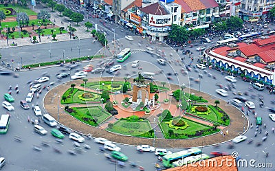 Asia traffic, motorbike, Ho Chi Minh city