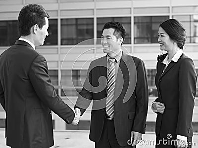 Asian business people