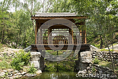 Asian China, antique building, bridge, Pavilion