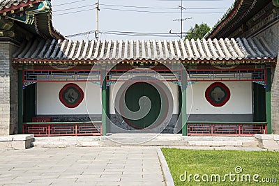 Asian China, antique buildings, the corridor