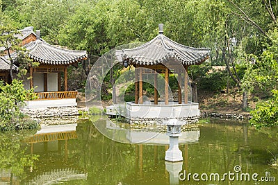 Asian China, antique buildings, the lake, Pavilion