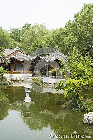 Asian China, antique buildings, the lake, Pavilion