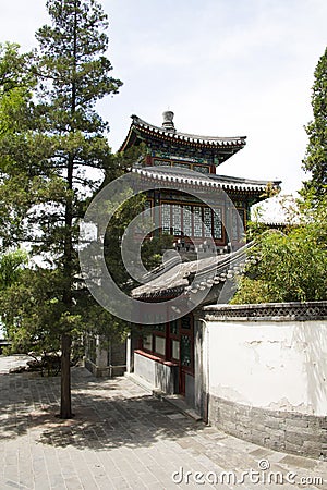 Asian China, Beijing Beihai Park, the ancient buil