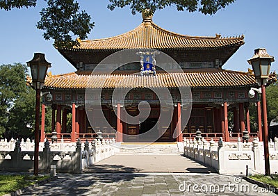 Asian China, Beijing, historic buildings, guo zi jian, pi yong
