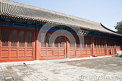 Asian Chinese, Beijing, historic buildings,guo zi jian