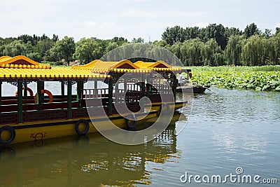 Asian Chinese, Beijing, Old Summer Palace, cruise,