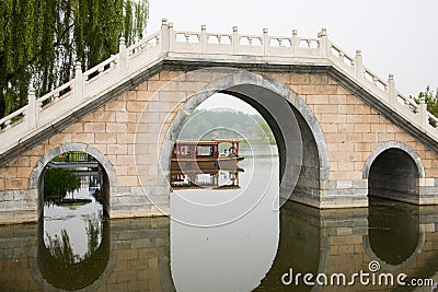 Asian Chinese stone bridge