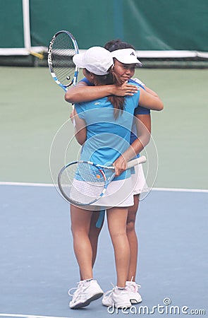 Asian double tennis