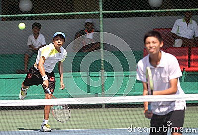 Asian double tennis